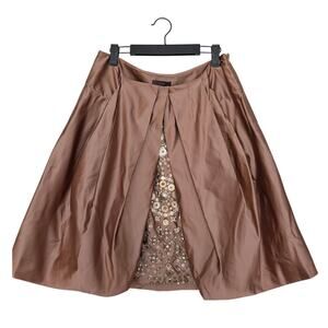 Vera Wang FW2007 Runway Silk Embroidered Skirt 42/8
